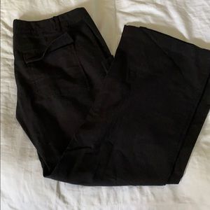 Black drawstring pants